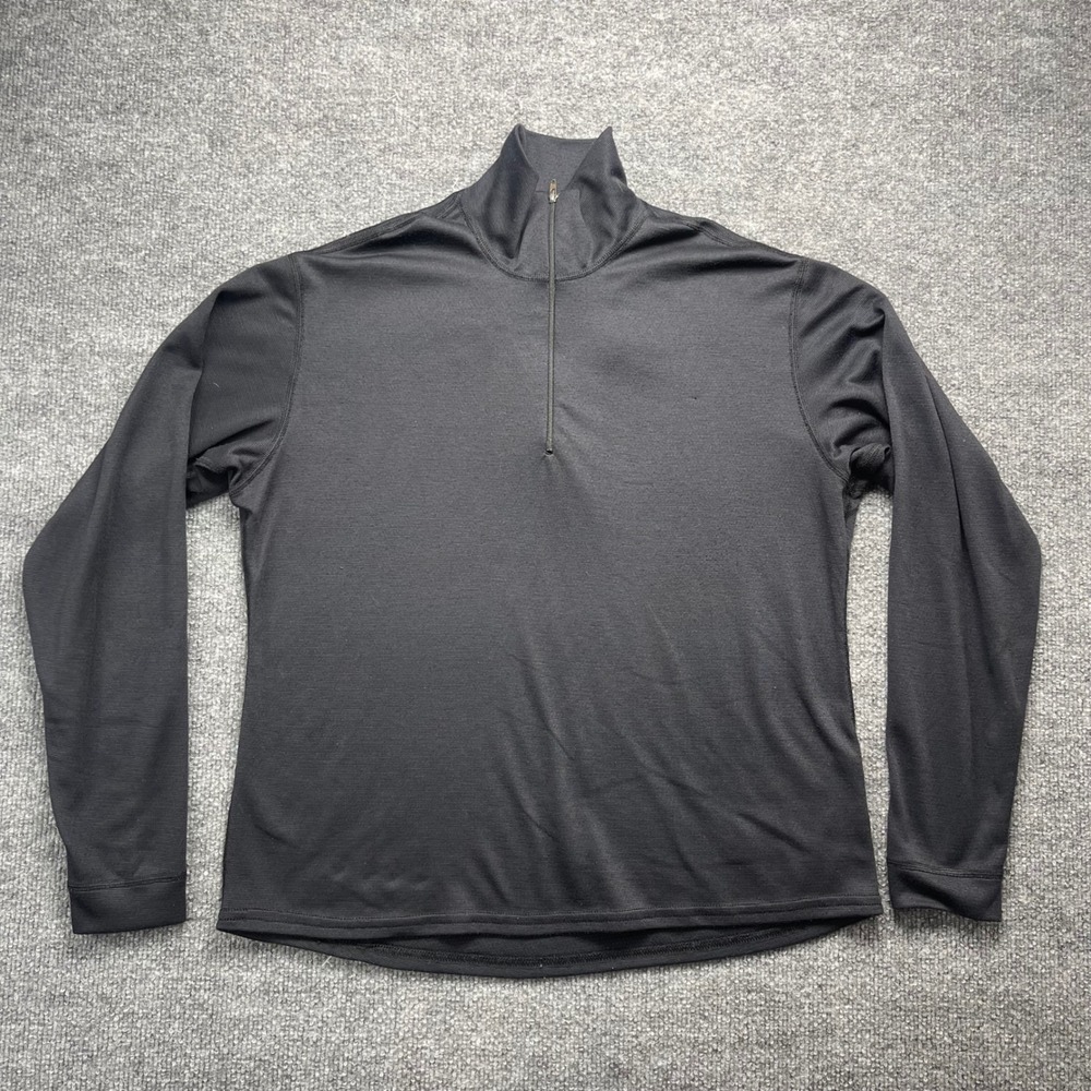 Patagonia Capilene Womens M Black Quarter Zip Midweight Base Layer Long Sleeve